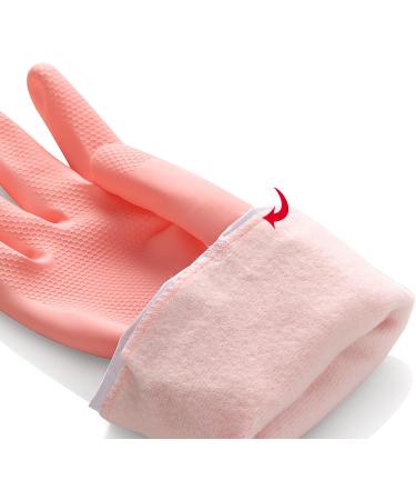Dishwashing Gloves Women's Kitchen Home Thick Rubber Laundry Waterproof Housework Durable Winter Pile Warm Artifact - Buy Online on GoSupps.com