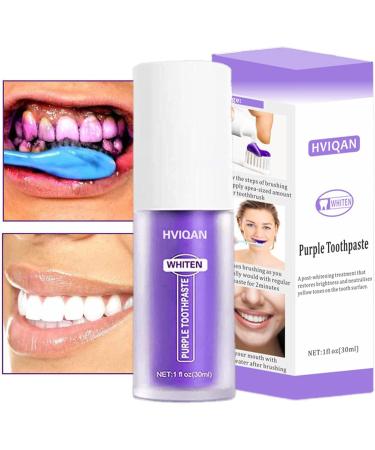 EUBEISAQI Purple Toothpaste Sensitive Teeth 30ml Purple Teeth White Toothpaste Toothpaste for correcting teeth color removing stains improving - Buy Online on GoSupps.com