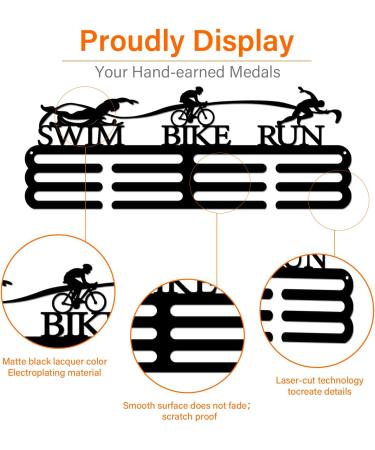 Superdant Triathlon Medal Hanger - Iron Sports Medals Display Frame - Buy Online on GoSupps.com
