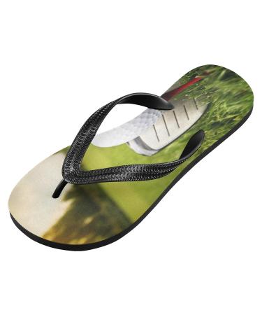 Buy Mnsruu Multicolored Flip-Flops with Golf Clubs - Perfect for Home Hotel Spa & Travel - XL for Men & Women - Buy Online on GoSupps.com