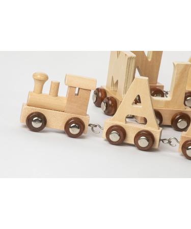 SOTAF Wooden Name Train - Personalized Gift Idea for Birthdays Easter & Baptism (Letter N) - Buy Online on GoSupps.com