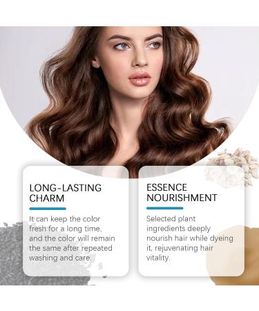 Zynewa Hair Dye Shampoo natural plant-based coloring shampoo colors hair in minutes 3-in-1 color shampoo for gray hair coverage safe long-lasting and easy to use black 500 - Buy Online on GoSupps.com
