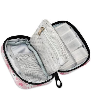Kawaii Rabbit & Heart Weekly Pill Organizer | 8-Day Vitamin Travel Case - International Shipping Available - Buy Online on GoSupps.com