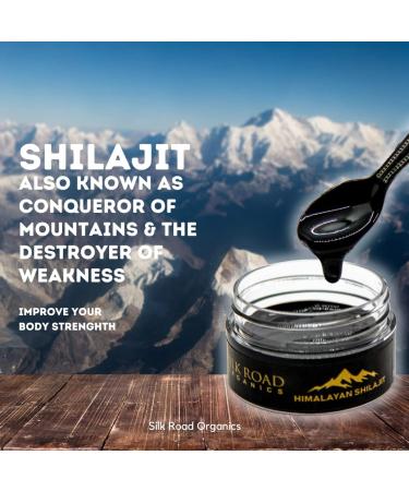 SILK ROAD ORGANICS Pure Himalayan Shilajit Resin 30g (Pack of 2) | Metabolism & Immune Support w/ Fulvic Acid & Trace Minerals - Buy Online on GoSupps.com