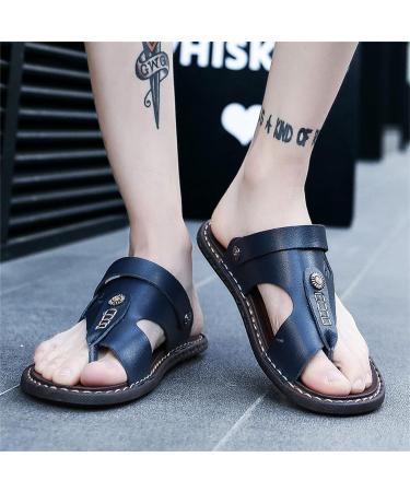 Bunion Orthotic Sandals Men's - Summer Quick-Drying Toe Separate Flat Beach Shoes - Clip Toe Bunion Corrector Flip Flops | Pain Relief Hallux - Size 7.5 Blue - Buy Online on GoSupps.com