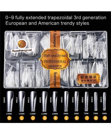 500 Piece Thin and Invisible Artificial Nail Tips Perfect for Everyday Wear or Special Occasions - Buy Online on GoSupps.com