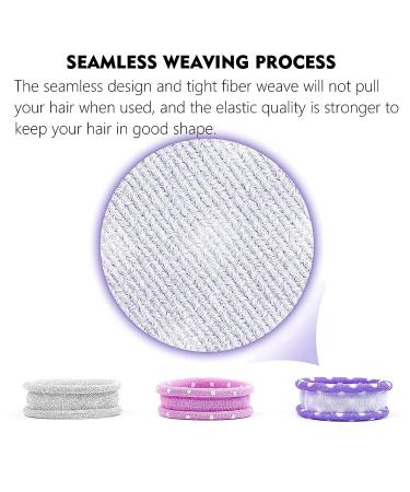 48PCS Colorful Large Thick Hair Ties Set - Fun Mini Seamless Elastic Ponytail Holders for Women, Girls & Kids - Buy Online on GoSupps.com