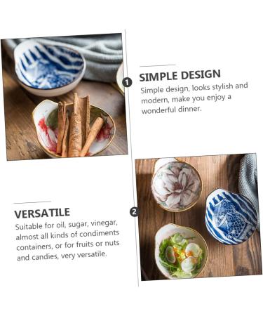 HOMSFOU 9 Pcs Sauce Bowl Tamari Sauce Soy Sauce Dishes Side Dish Dipping Sauce Dishes Japanese Seasoning Dish Appetizer Plate Food Sauce Dish Flavor Dish Household Ceramics Dessert Plate 12X11.2X5.4CMx3pcs Assorted Colorx3pcs - Buy Online on GoSupps.com