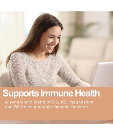 LIIFE Vitamin D3 K2 Magnesium Supplement 5000 IU with Vitamin B6 60 Softgels 3 in 1 K2 D3 Vitamin Supplementfor Bone Heart Immune & Mood Health Energy - Buy Online on GoSupps.com