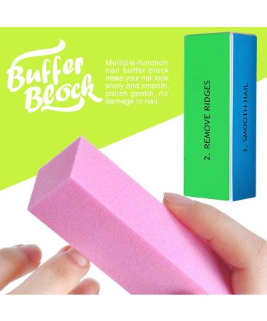 Nail File Kit with 4 Double Sided Files, Buffer Block, Nail Brush, Cuticle Clipper & Pusher - Manicure Tools - Buy Online on GoSupps.com