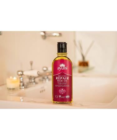 Ayumi Bio-Active Repair Hair Oil - Vegan, Cruelty-Free, Dermatologically Tested | 150ml - Buy Online on GoSupps.com