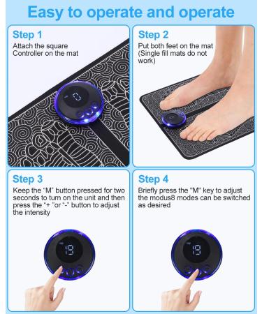 Birshe EMS Foot Massager - Foldable Electrical Device for Improved Blood Circulation | Best Foot Massage at Home - Buy Online on GoSupps.com