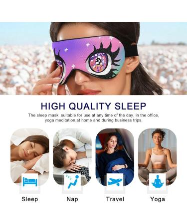 Haskirky Light Blocking Breathable Eye Mask for Deep Sleep - Adjustable Adult Men and Women Travel Mask for Business Trips, Yoga, Meditation - Comfortable and Smooth Office Goodies - Buy Online on GoSupps.com