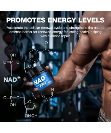 NAD+ Supplement - NAD Nicotinamide Riboside Resveratrol Liposomal NAD+ Supplement 1000mg for for Women & Men - Healthy Aging Brain and Cellular Energy Non-GMO 80 Capsules 80 Count (Pack of 1) - Buy Online on GoSupps.com