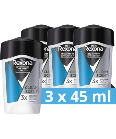 Rexona Men Deodorant Antiperspirant Cream 96H Clean Scent 135ml - Buy Online on GoSupps.com