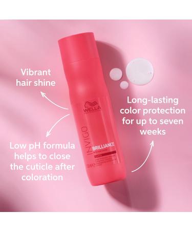 Wella Professionals Invigo Brilliance Shampoo & Conditioner Set for Coarse Colored Hair - Color Protection & Vibrancy - 1 Pack - Buy Online on GoSupps.com