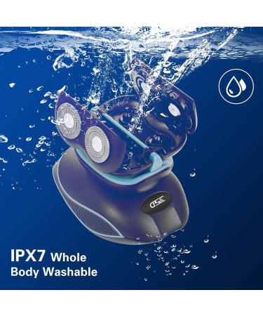Head Shaver IPX7 Waterproof Electric Razor Men Head Shavers for Bald Men Cordless Rechargeable Bald Head Shaver Wet/Dry Head Razor All-in-One 5D Rotary Shaver Grooming Kit (Blue) - Buy Online on GoSupps.com