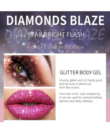 Sparkle and Shine with Holographic Body Glitter Liquid - Festival Makeup Essential for Hair, Face, and Eyeshadow - Long-Lasting and Easy Removal - 5 Vibrant Colors Available - Buy Online on GoSupps.com