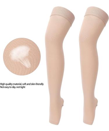 Compression Socks S to XXL - Thin High-Necked Support Stockings for Men & Women | Flight & Outdoor Sports | Relieve Edema - Buy Online on GoSupps.com