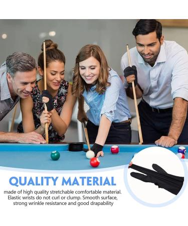 Pratyahara Breathable Billiard Gloves for Right Hand - Universal 3 Fingers Queue Sport Gloves - Buy Online on GoSupps.com