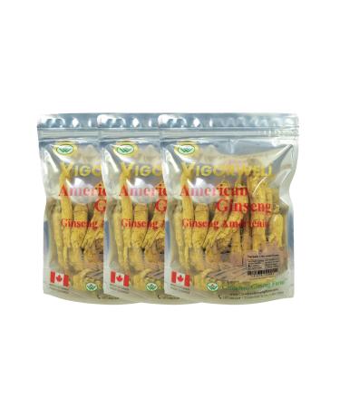 Vigorwell Premium 5-Year Jumbo American Ginseng (1LB/454G/16OZ X 3 Bags)-Value Pack Save 10%
