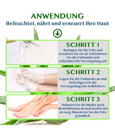 P-Beauty Footmaster Aloe - Intensive Foot Care Peeling Socks | Remove Rough Skin Cracks & Calluses | 5 Pairs for Silky Soft Feet - Buy Online on GoSupps.com