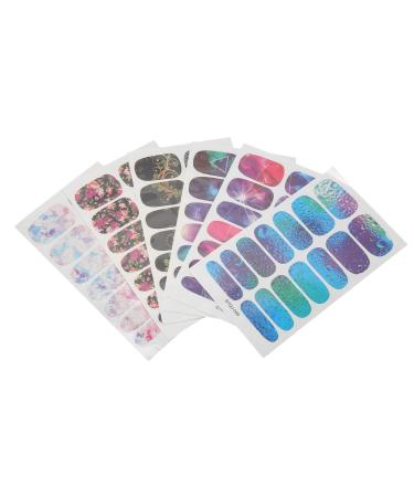 Nail Art Stickers Easy to Stick Decorative Waterproof Water Transfer Nail Decals for Girls for Women for Kids
