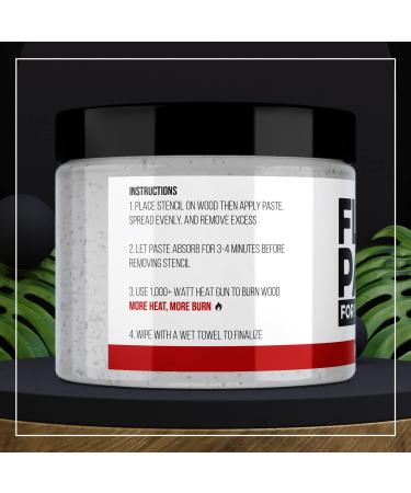 Clear Flame Paste for Wood Burning - 4oz Jar - Made in USA - DIY Arts and Crafts Gel for Home or Office - Buy Online on GoSupps.com