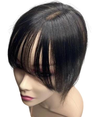 Bangs Clip in Bangs Transparent Swiss Lace Human Hair Bangs Clip In Fringe Hairpieces Extension For Women Breathable Remy Hair Bangs for Women Curved Bangs for Daily Wear (Color : 9x11 Natural blac 9x11 Natural black - Buy Online on GoSupps.com