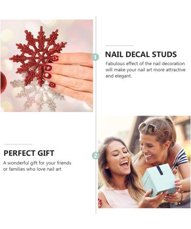 FRCOLOR Nail Art Accessories Nail Stickers 9 Boxes Nail Nail art Studs nail Rivets Studs gold nail studs Art Rivet 3D Nail Art Stickers Nail Accessories 6.8X6.8X0.8CM Gold Silver White - Buy Online on GoSupps.com