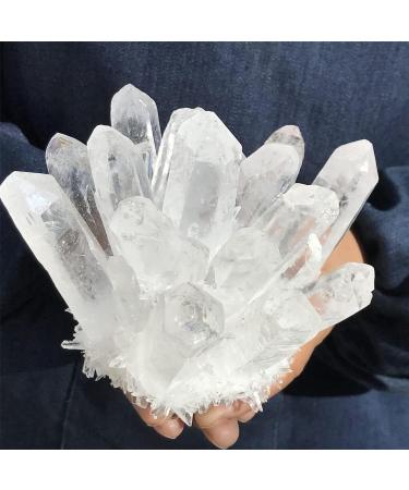 2.11LB Natural Clear White Quartz Cluster Crystal Specimen JZIGTDEM - Buy Online on GoSupps.com