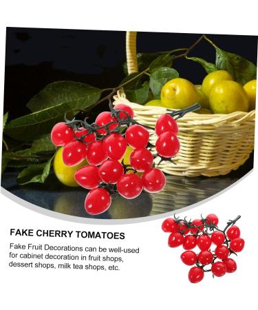Ciieeo 4pcs String Simulated Cherry Tomatoes Kids Educational Toy Simulation Realistic Foam Food Mini Toys Decorative Cherry Tomatoes Faux Pvc Red Child Household Small Tomatoes Redx4pcs 18X16CMx4pcs - Buy Online on GoSupps.com
