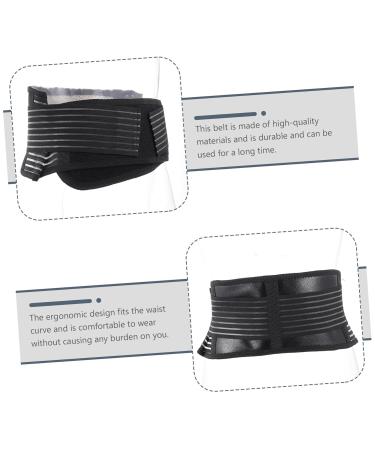 FOMIYES Self-Heating Waist Supporter - Lumbar Brace & Belt for Lower Back Pain Relief | Comfortable & Warm Support Band for Women - 110x15x0.8cm Black - Buy Online on GoSupps.com