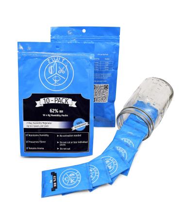 2-Way Humidity Regulator Packs, 62% RH, 8 Gram, 10 Pack (IMPROVED) - Buy Online on GoSupps.com