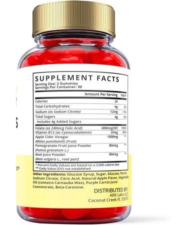 Speedy Keto ACV Gummies (2 Pack) - Vegan Formula with Apple Cider Vinegar and Vitamin B12 - Buy Online on GoSupps.com