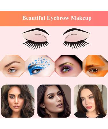 Teuvo 24 Styles Eyebrow Template Set - Beginner-Friendly Reusable Stencils with Brush Trimmer & Eyebrow Pencils for Quick 3-Minute Makeup - Buy Online on GoSupps.com