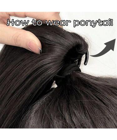Ponytail Extension Heat Resistant Ponytail Long Wavy Pink Claw Ponytail Extension Synthetic Colorful Hairpiece Soft Fake Hair Piece for Daily Party Ponytail Hair Extension(HMW1001-1) - Buy Online on GoSupps.com