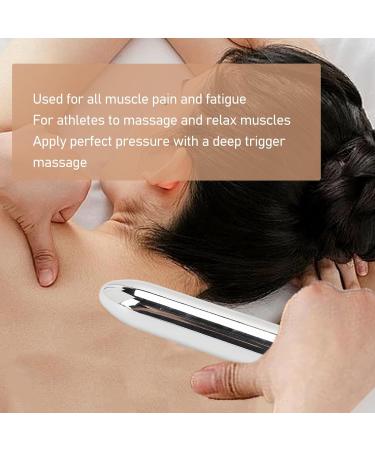Mini Hand-Held Muscle Massage Device - Relieves Tiredness & Improves Blood Circulation | Acupuncture Massage for Neck & Shoulders (Silver) | International Shipping - Buy Online on GoSupps.com