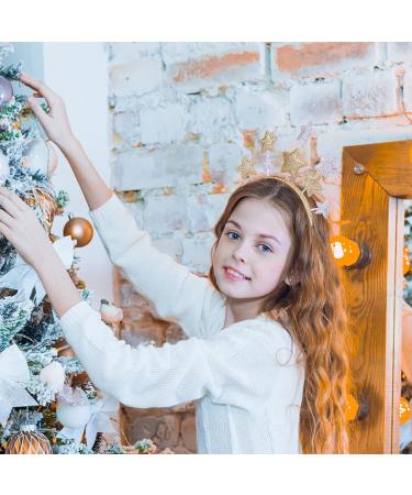 WLLHYF Glitter Star Headband - Valentines Day Gift for Women, Kids, Adults - Gold Hair Accessory for Holiday Party - Buy Online on GoSupps.com
