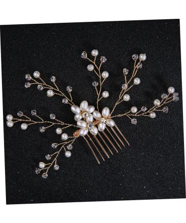 Angoily Wedding Hair Comb Bridal Crystal Headpiece Bride Insert Comb Bride Headpieces for Wedding Tiara For Bride Wedding Girl Child Hairpin Pearl - Buy Online on GoSupps.com