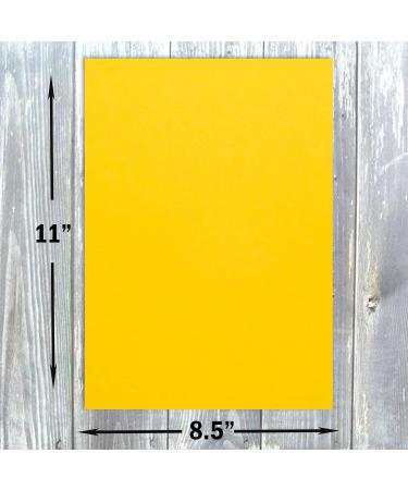 Hamilco Dandelion Yellow Cardstock Scrapbook Paper 8.5 x 11 - 50 Pack - Buy Online on GoSupps.com
