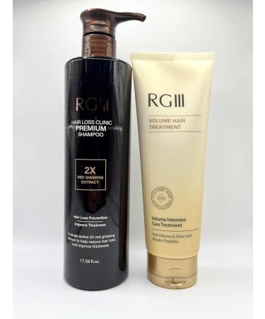 RG3 RGIII Red Ginseng Premium Hair Loss Prevention Shampoo & Volume Treatment Set | 520ml + 250ml | All Gender & Age - Buy Online on GoSupps.com