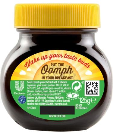 Marmite Hefe Extract 125g - Authentic Yeast Spread for Global Shipping - Buy Online on GoSupps.com