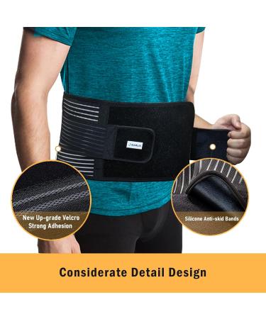 DARLIS Plus Size Back Brace with Inflatable Lumbar Pad | Extra Support for Lower Back Pain Relief & Herniated Disc | Back Support Belt for Plus Size Women & Men (XXL/XXXL 48-56 - Buy Online on GoSupps.com