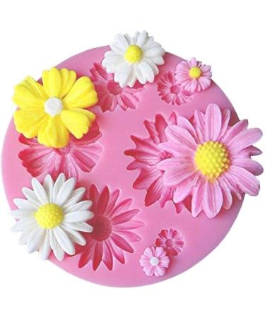 6 Pcs Flower Silicone Mold Set for Candy, Chocolate, Fondant, Polymer Clay - Rose, Daisy, Butterfly, Mini Flowers - Ideal for Soap Crafting & Cake Decoration - Buy Online on GoSupps.com