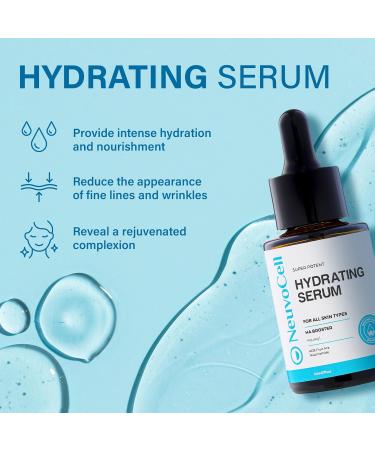 Hydro Booster Serum - Hydrating Anti-Aging Facial Moisturizer with Hyaluronic Acid Niacinamide & Vitamin B5 | 1fl. Oz - Buy Online on GoSupps.com