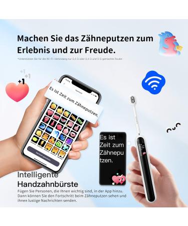EVOWERA SMART HAND Toothbrush - Pressure Detection Coaching App WLAN Compatible Soft Bristles Color Display - Ideal for Adults - Buy Online on GoSupps.com