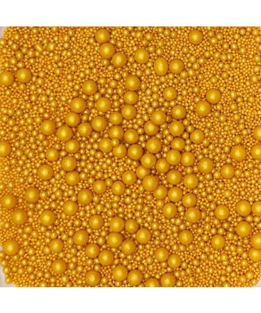 PEARL MIX - GLIMMER GOLD Sprinkles 6514 edible cake decorations 50g. - Buy Online on GoSupps.com