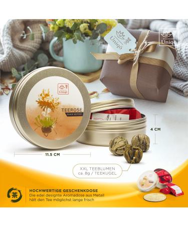 Premium Tea Blower Gift Set | 6 Tar Lunches & Floral Black Tea | Ideal Gift for Tea Lovers & Women | Includes Coasters - Buy Online on GoSupps.com