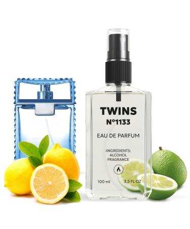 TWINS Impression of Man Eau Fraiche | Perfume for Men Eau de Parfum | No.1133 | 3.4 Fl Oz / 100 ml Versace Man Eau Fraiche Impression